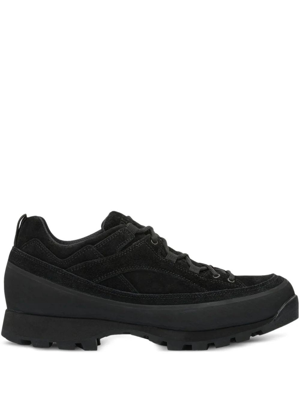 suede lace-up sneakers - 1