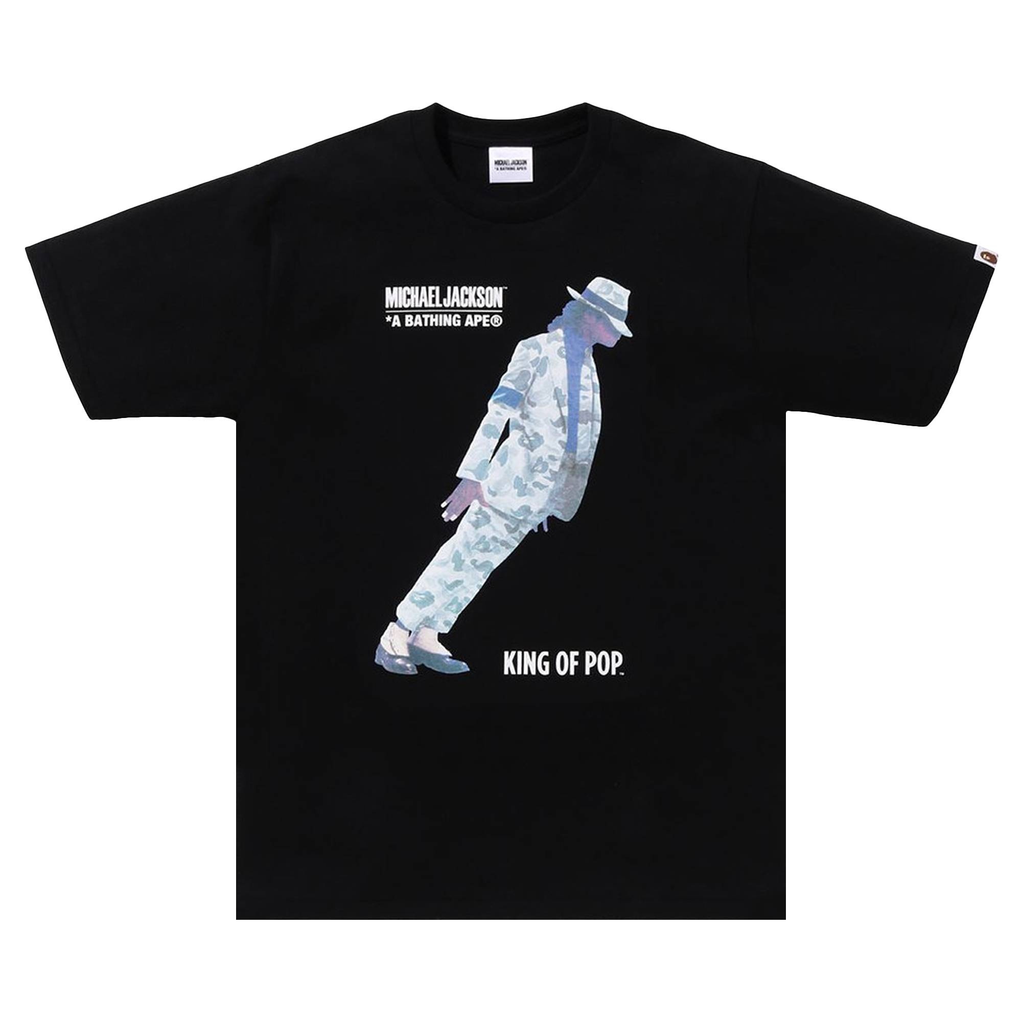 BAPE x Michael Jackson Tee 'Black' - 1