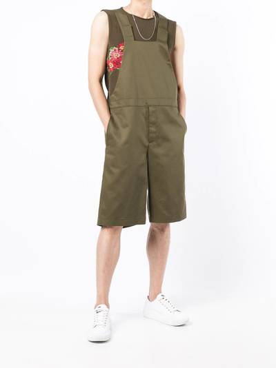 Comme des Garçons Homme Plus cotton cropped dungaree one-piece outlook