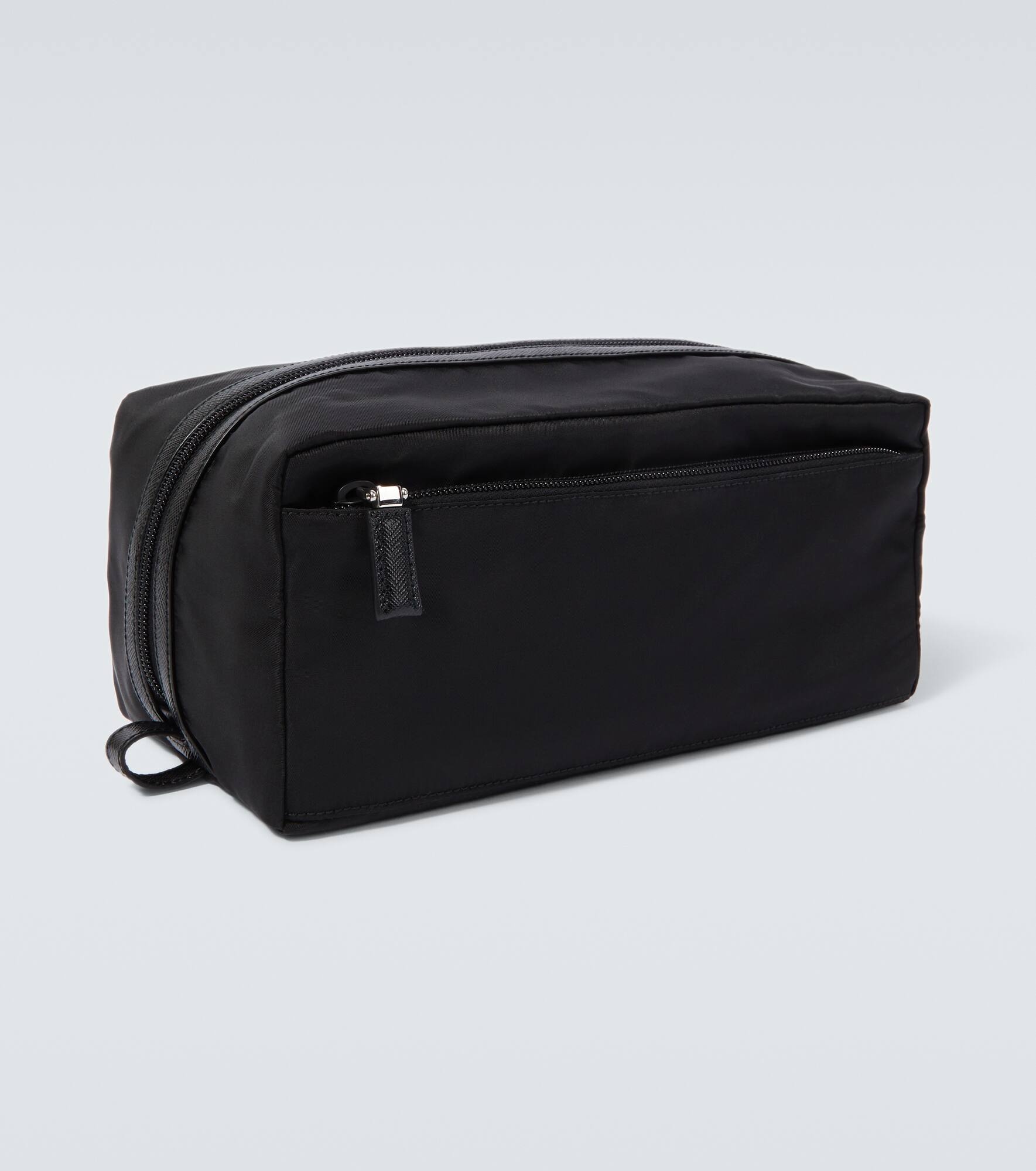 Re-Nylon leather-trimmed toiletry bag - 4