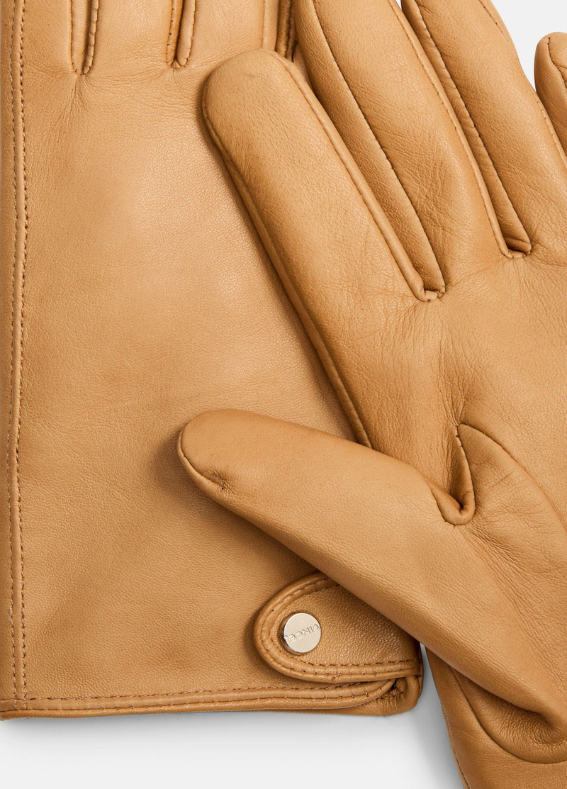 Vince Cashmere-Lined Leather Snap Glove outlook