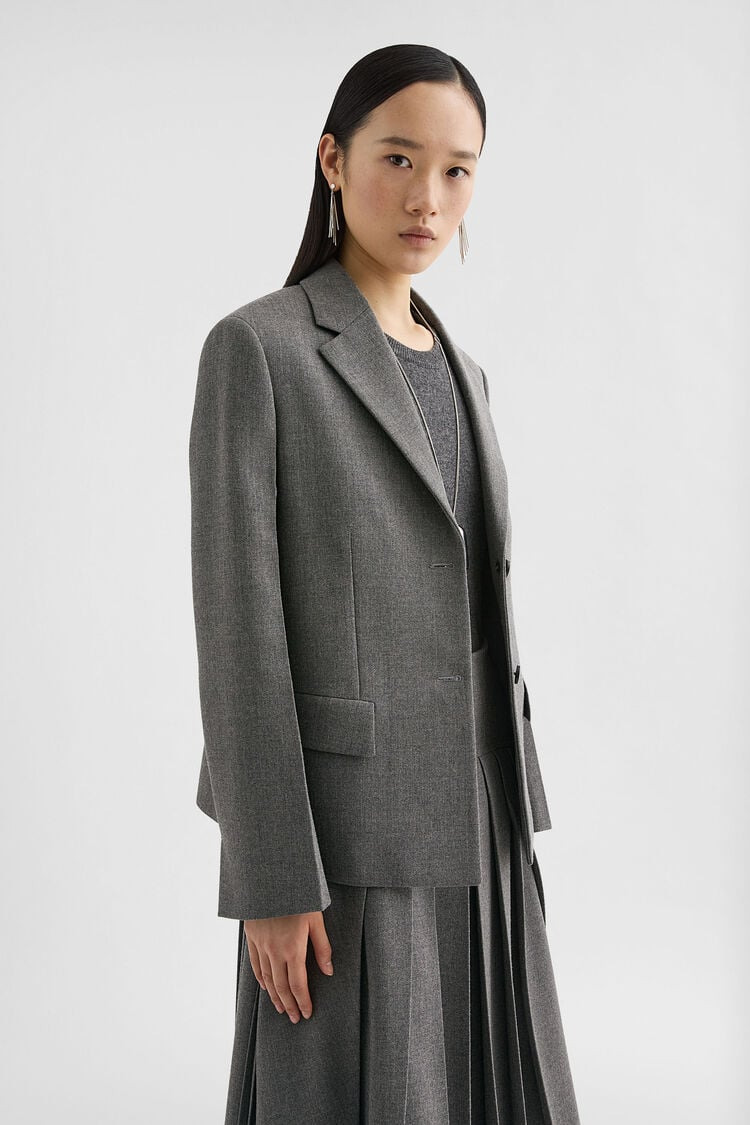 Wool Canvas Tailored Jacket - 3