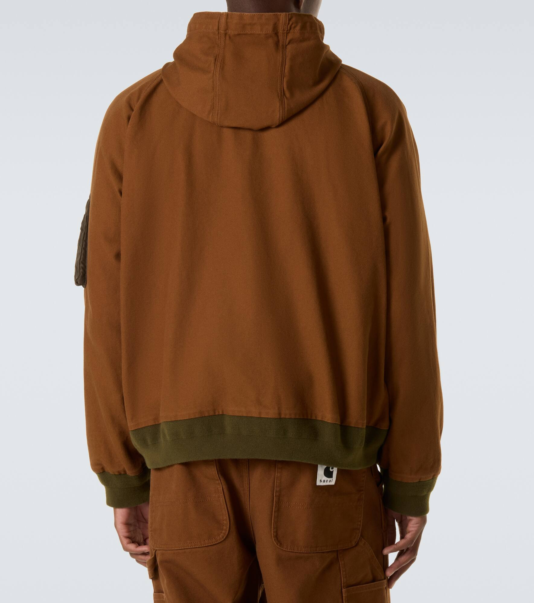 x Carhatt hooded cotton puffer jacket - 4