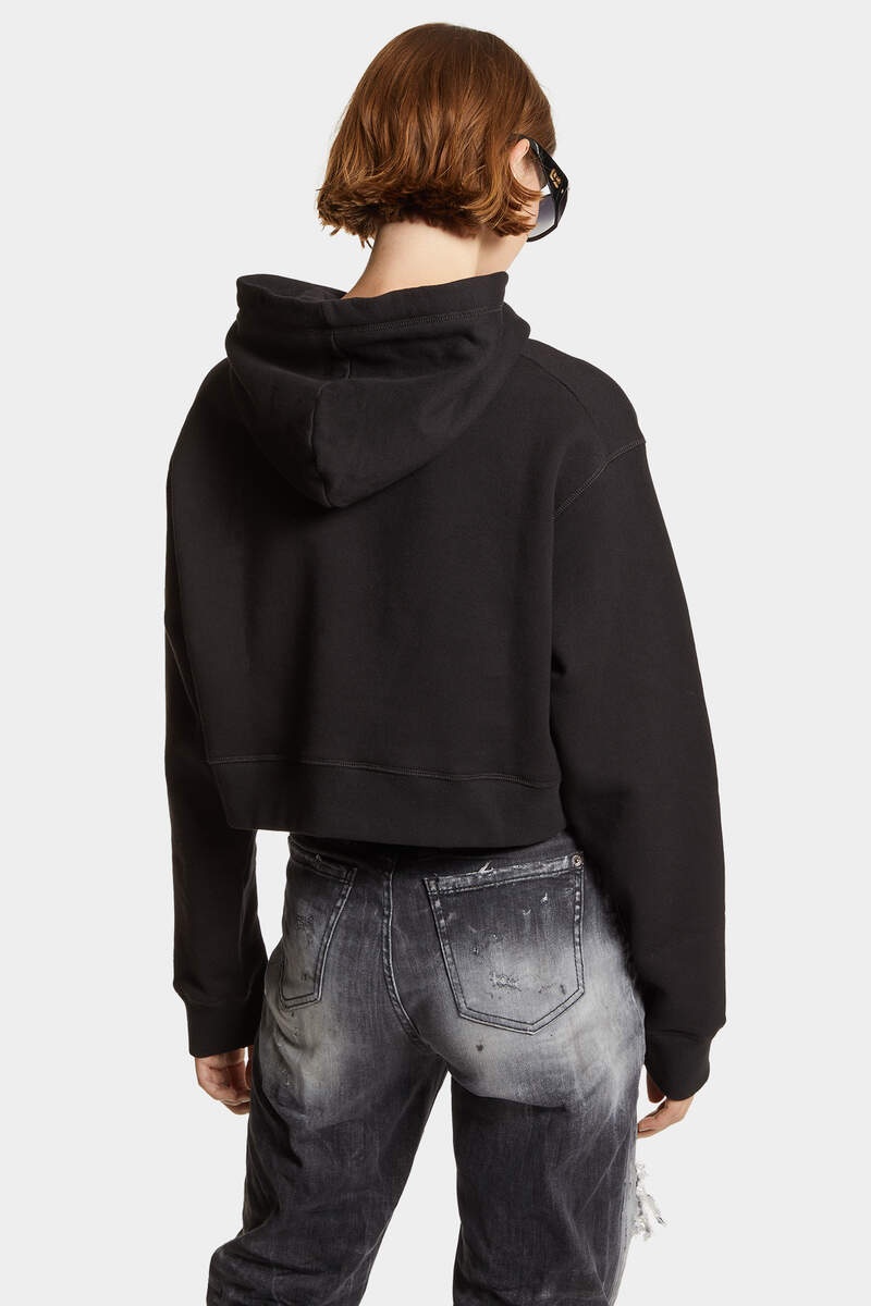 LOGOED CROPPED HOODIE SWEATSHIRT - 4