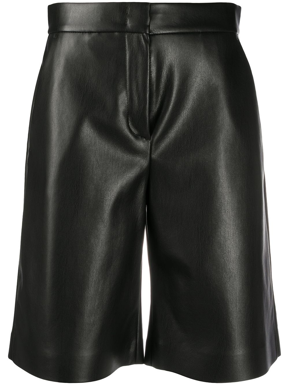  faux leather knee-length shorts - 1