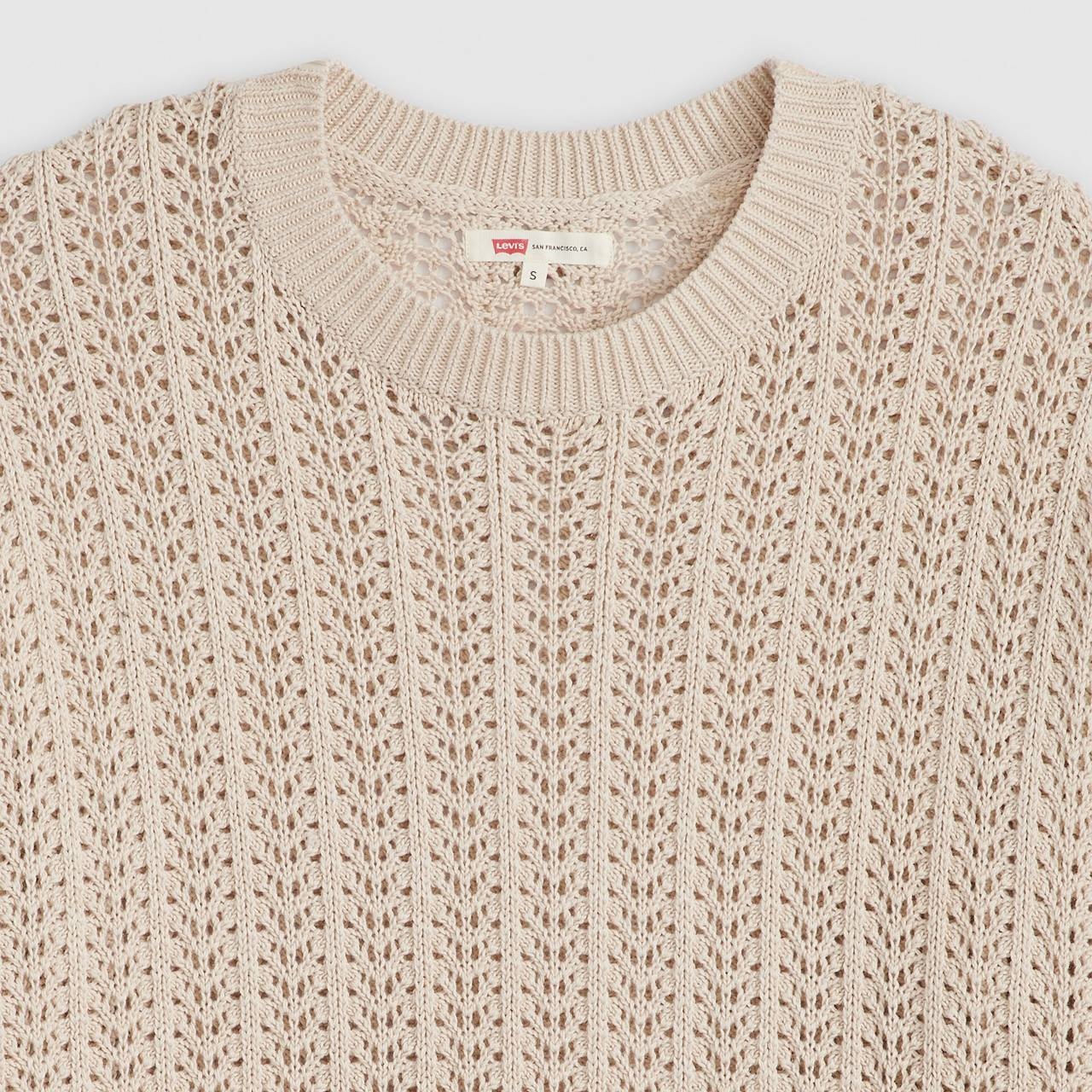 SUNRISE COTTON LINEN CROCHET SWEATER - 6