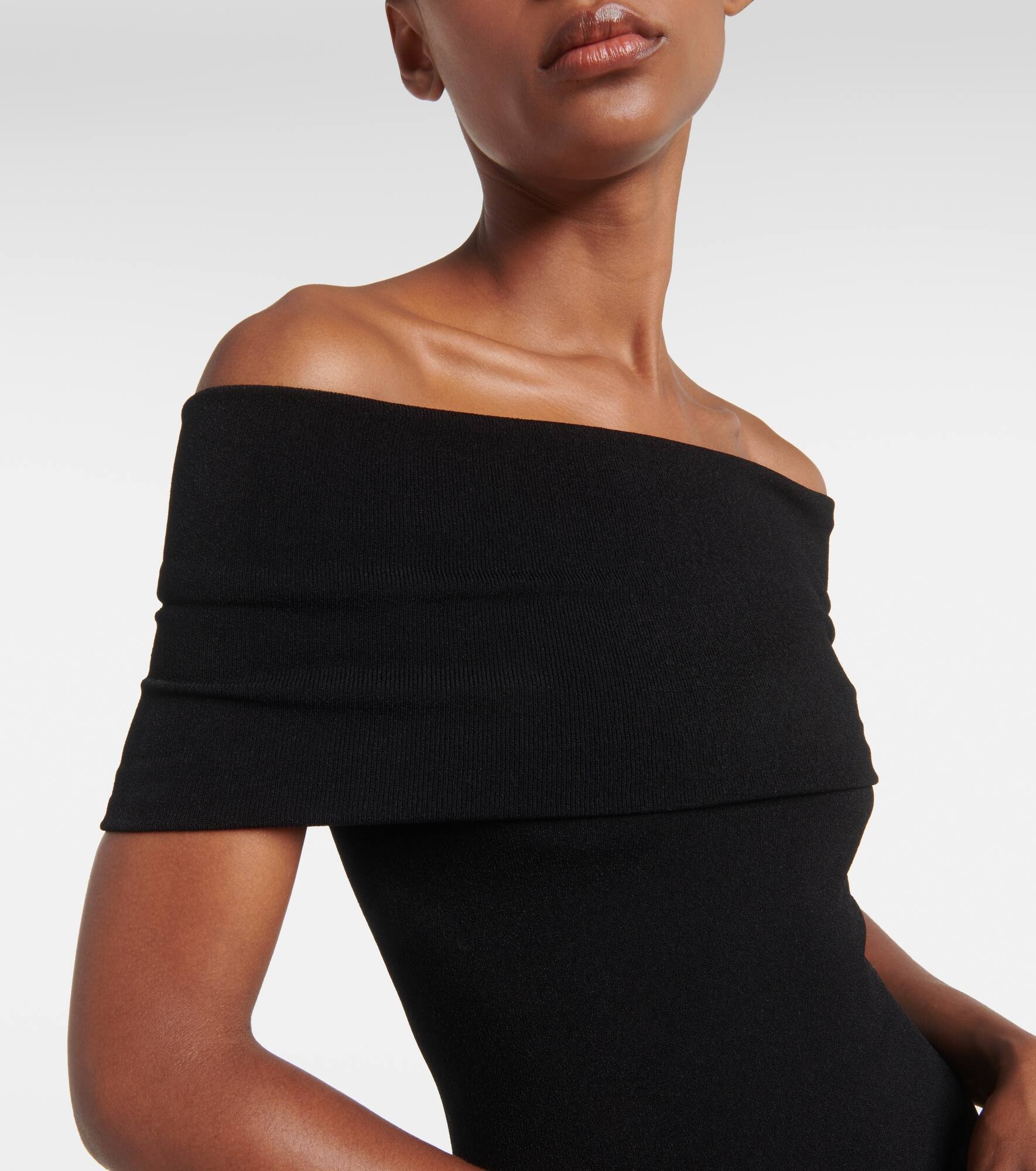 Off-shoulder knit bodysuit - 5