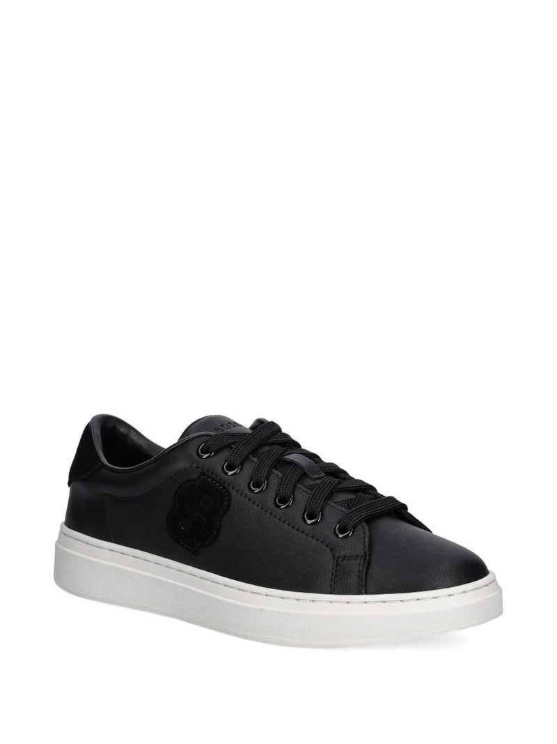 BOSS logo-plaque lace-up sneakers outlook