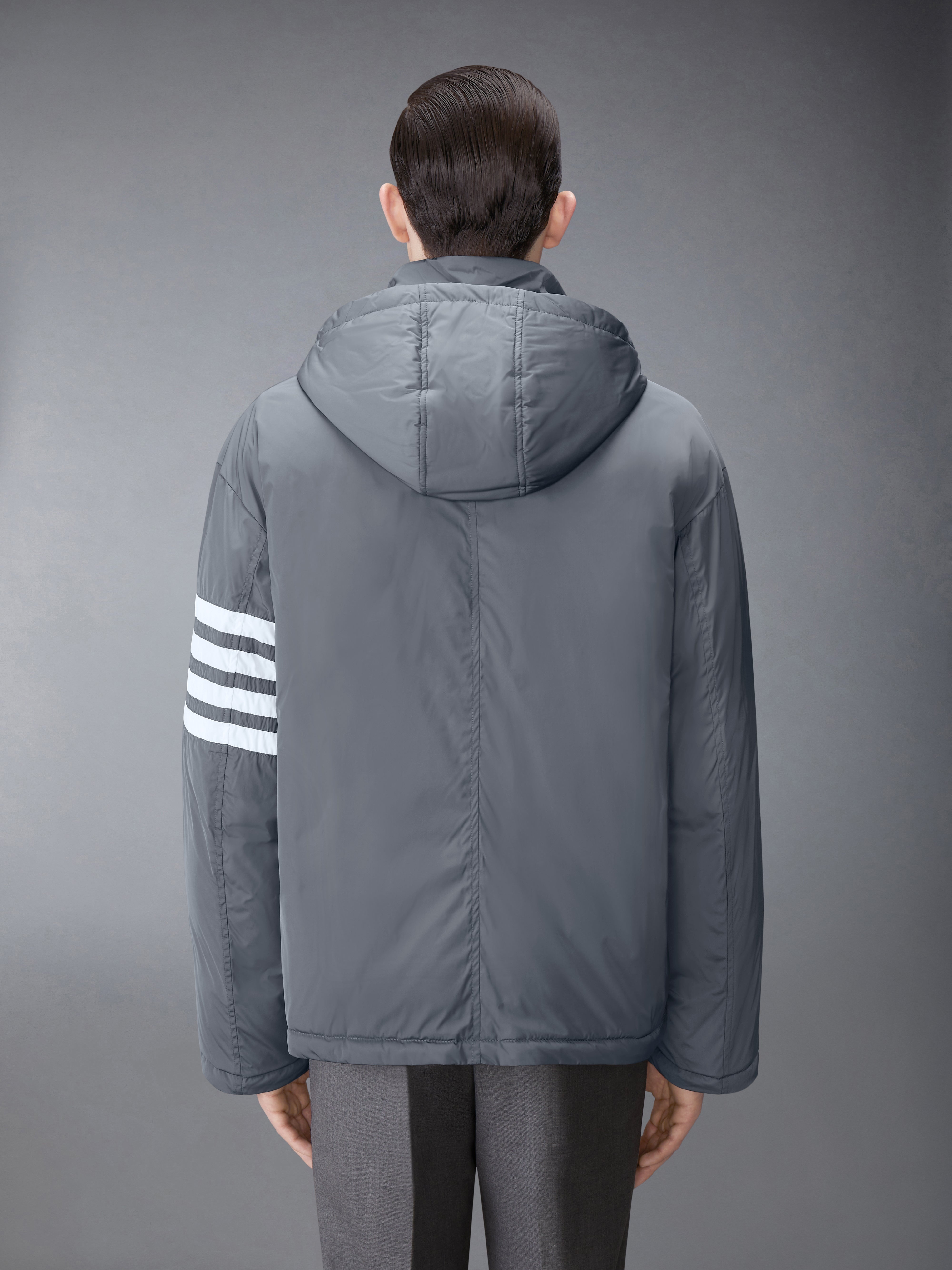 POLY TWILL 4-BAR DOWN FILL ZIP HOODIE JACKET - 3