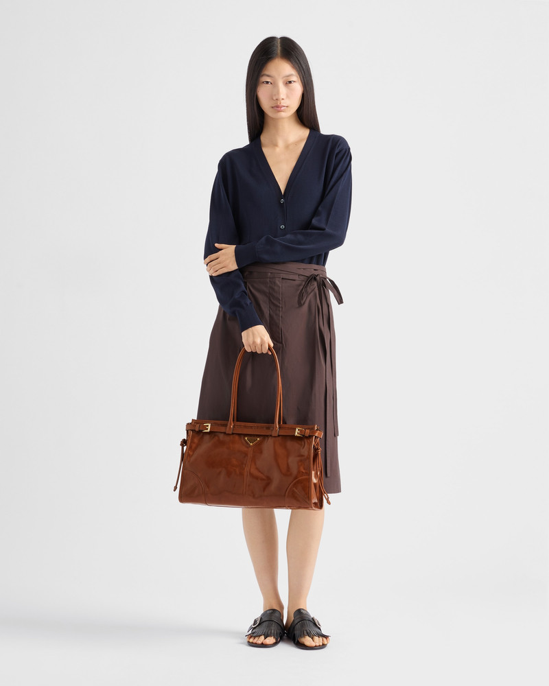 Prada Prada Bonnie large leather handbag outlook