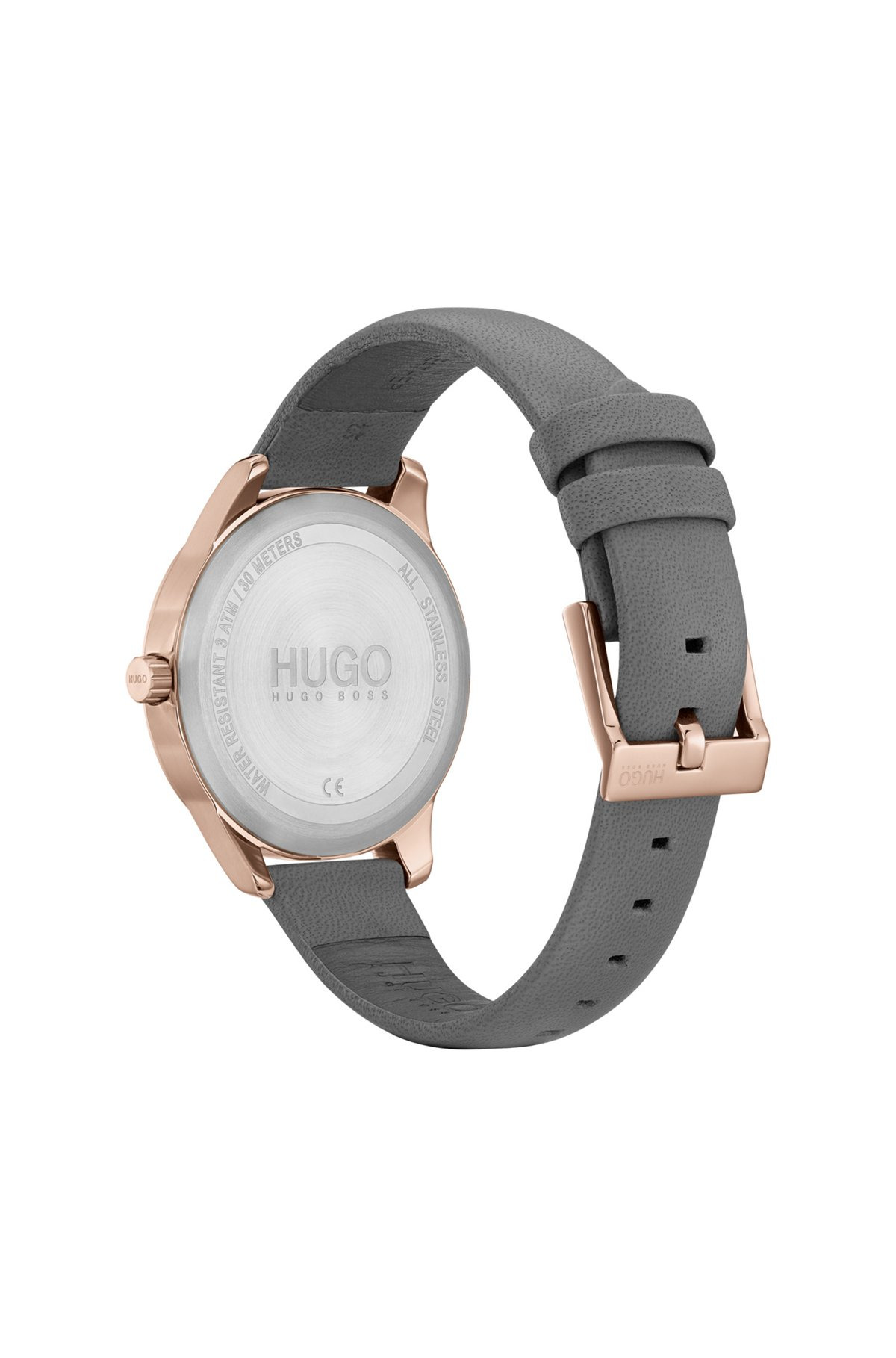 CARNATION-GOLD-EFFECT WATCH WITH REVERSE-LOGO DIAL - 3
