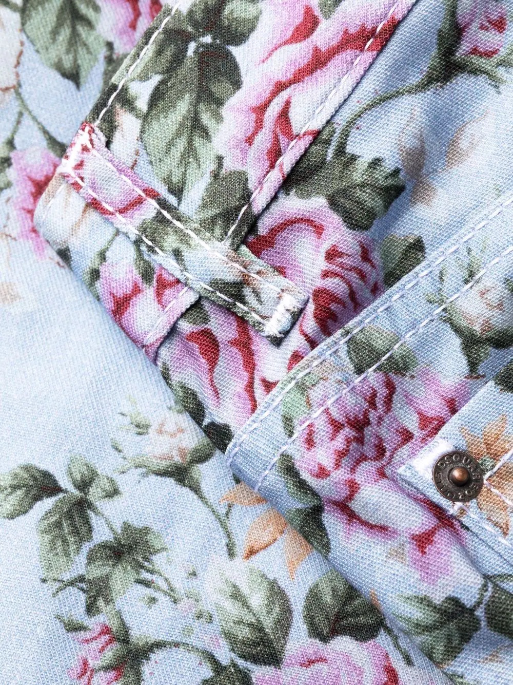 floral-print skinny trousers - 8