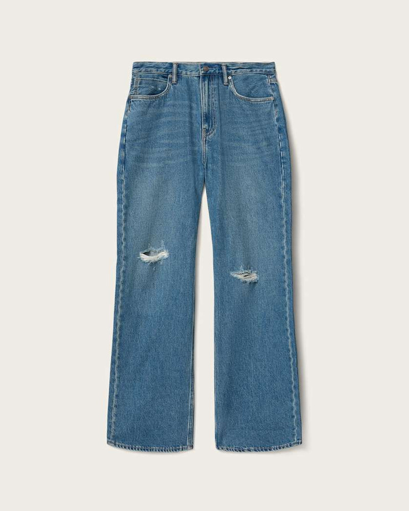 LENNY LOOSE FIT WIDE LEG DENIM JEANS 1