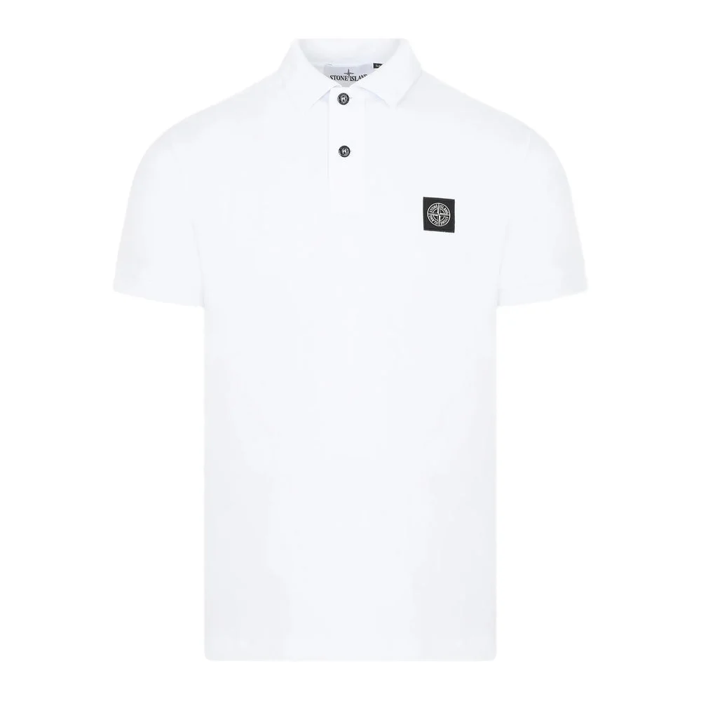 Stone Island White Polo Shirts Men - 1