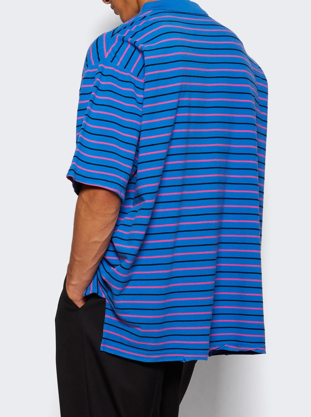 Short Sleeve Regular Polo Blue And Pink - 4