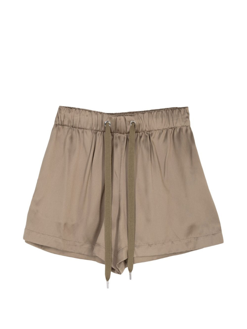 Valentina drawstring elastic-waistband shorts 1