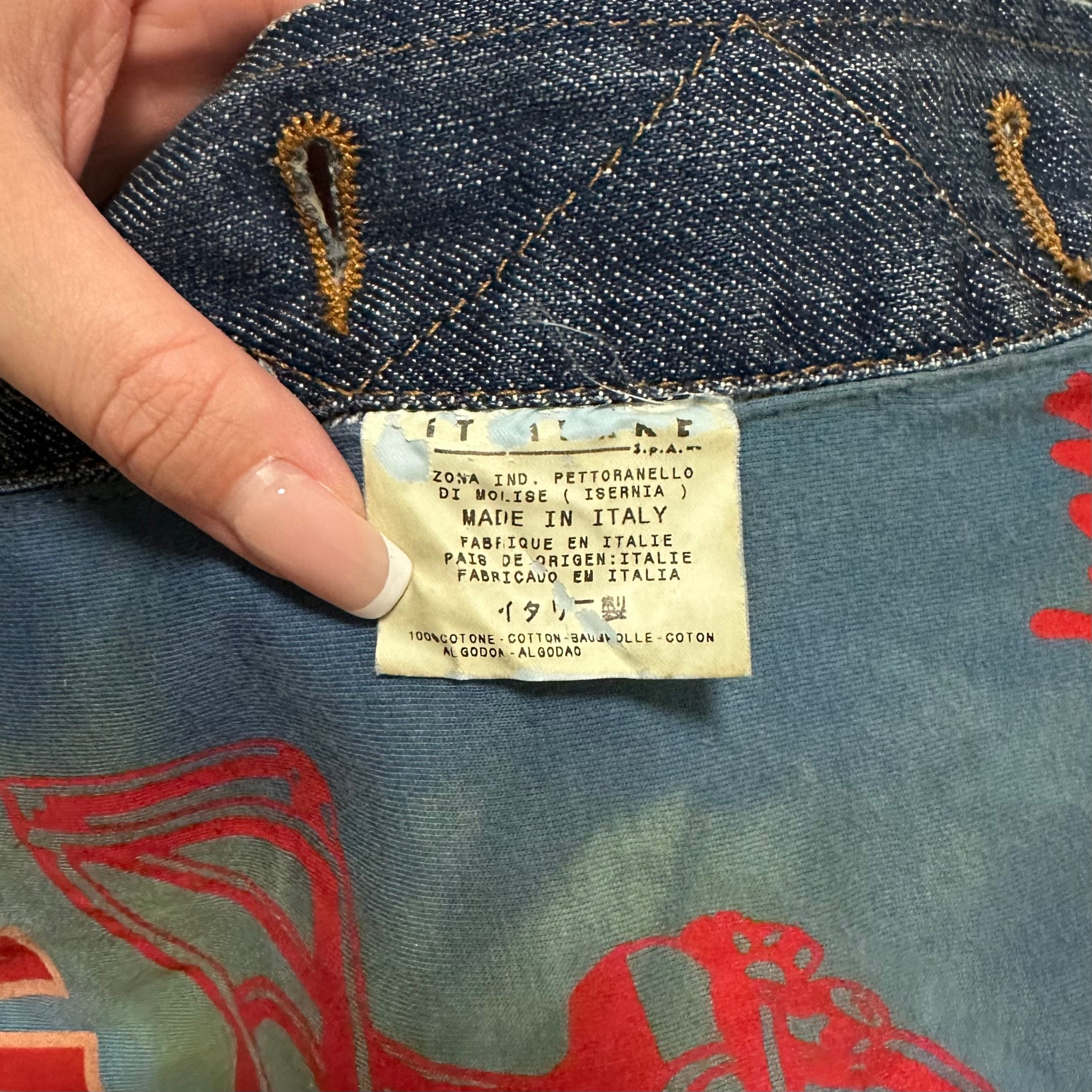 D&G - D&G Spring Summer 2002 Panther Patchwork Reversible Denim Jacket - 6