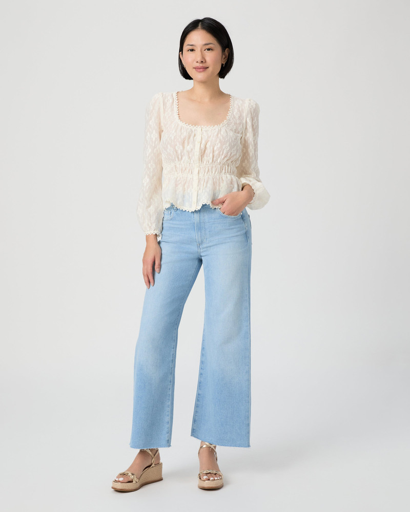 PAIGE Anessa Petite 28" Wide Leg Jean outlook
