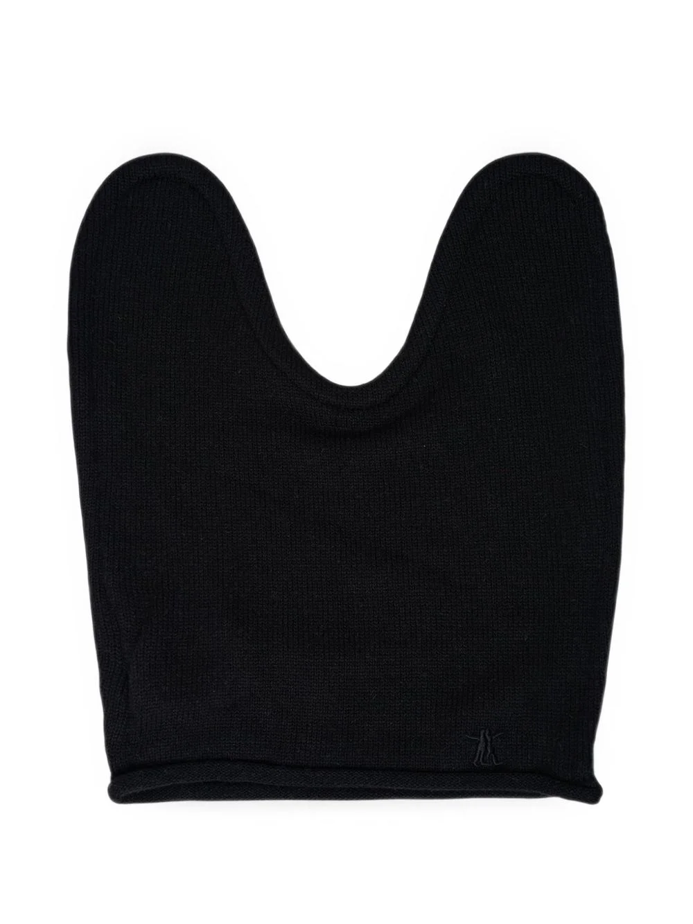 wire-insert knit beanie hat - 1