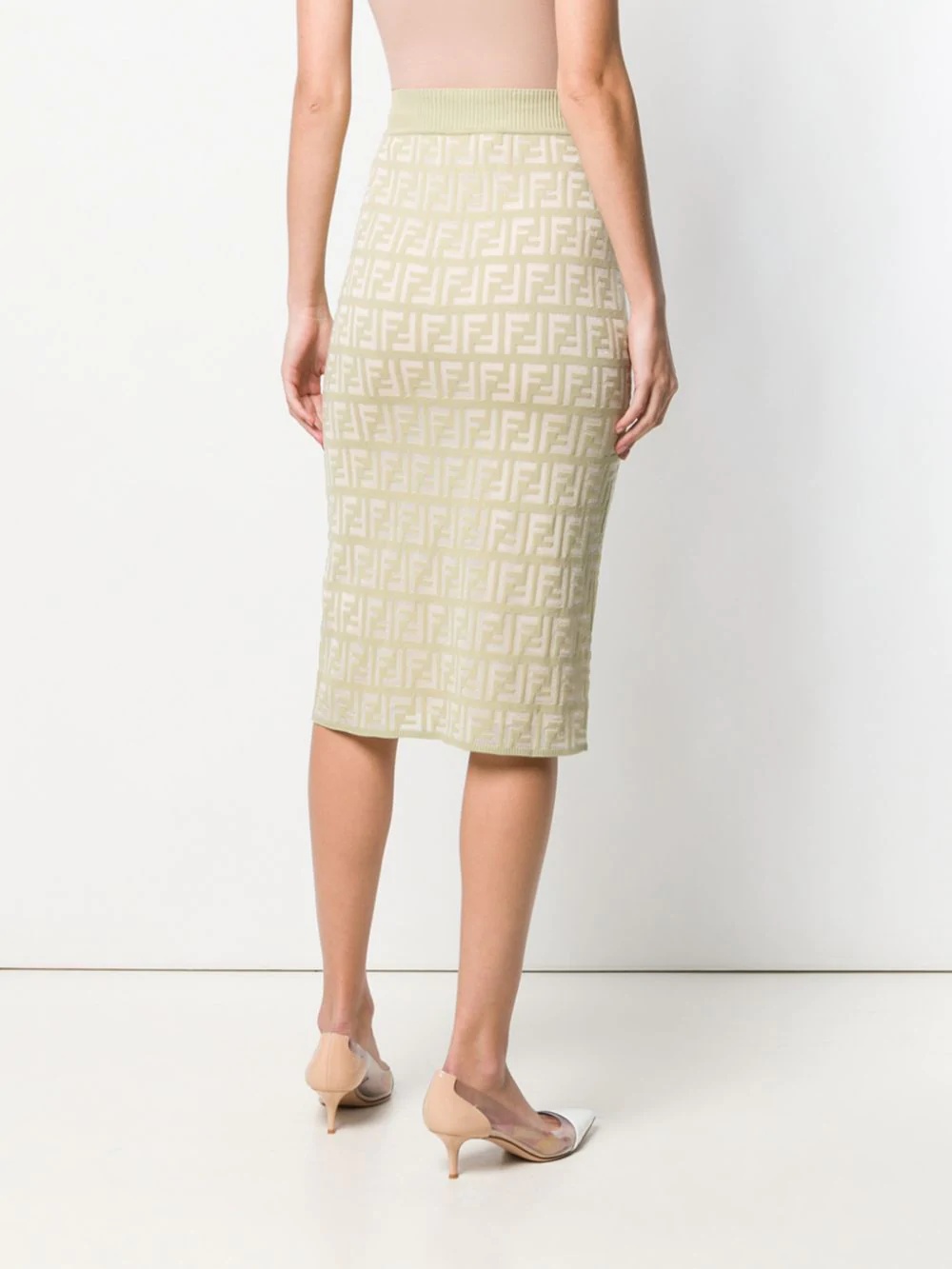 FF pattern midi skirt - 4