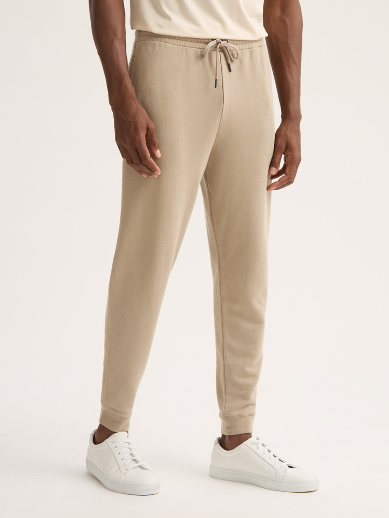 Men's Sweatpants Quinn Cotton Modal Taupe 4