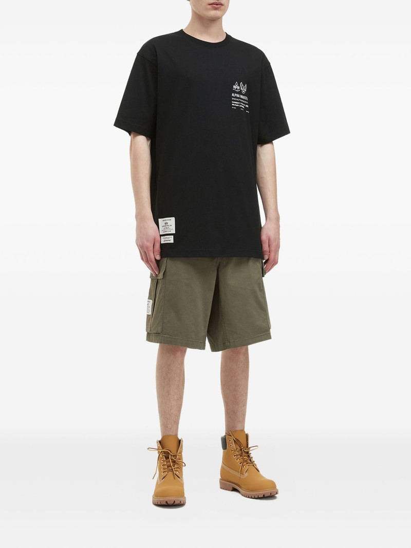 ALPHA INDUSTRIES logo-print crew-neck T-shirt outlook