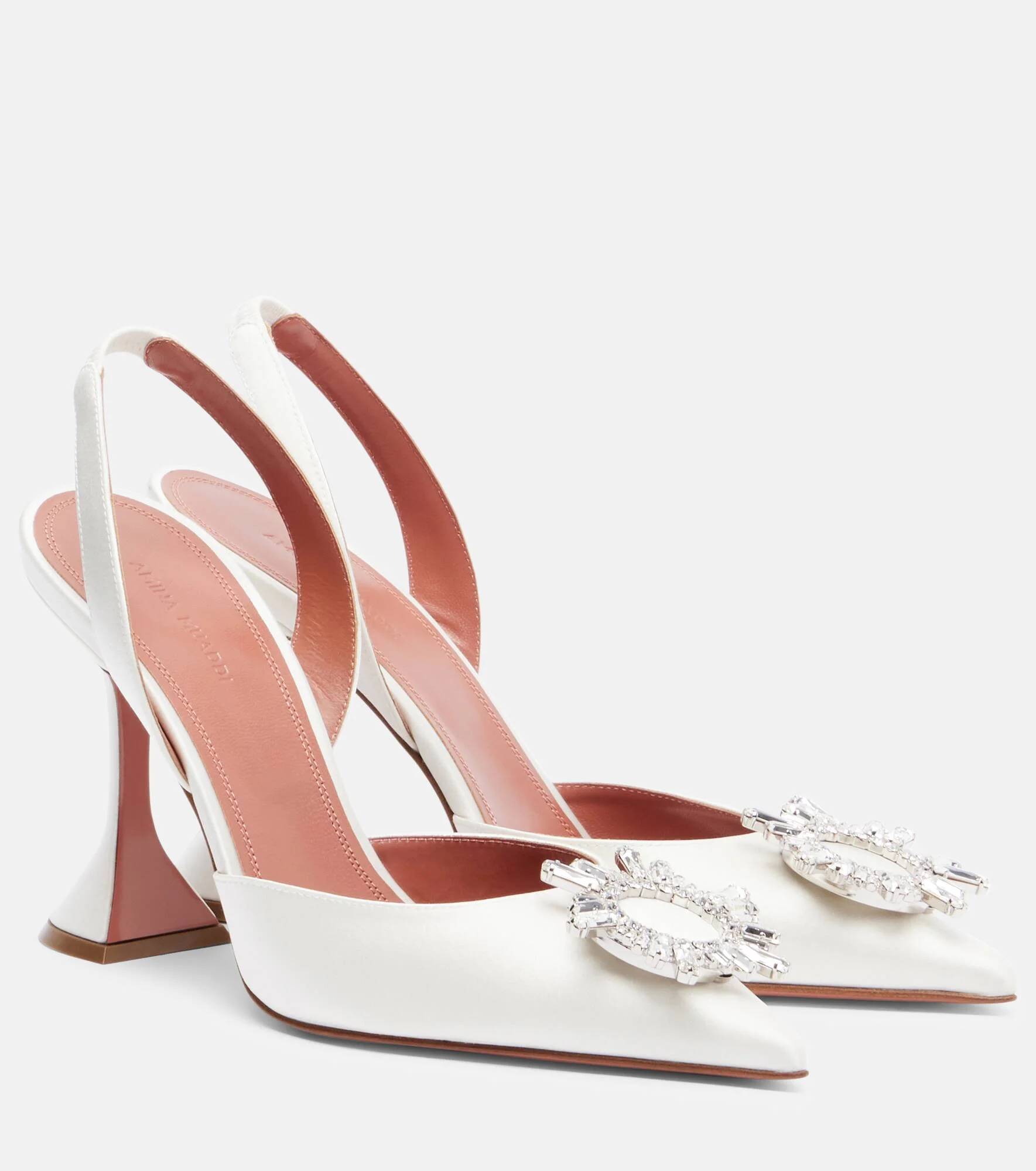 Begum 70 satin slingback pumps - 1
