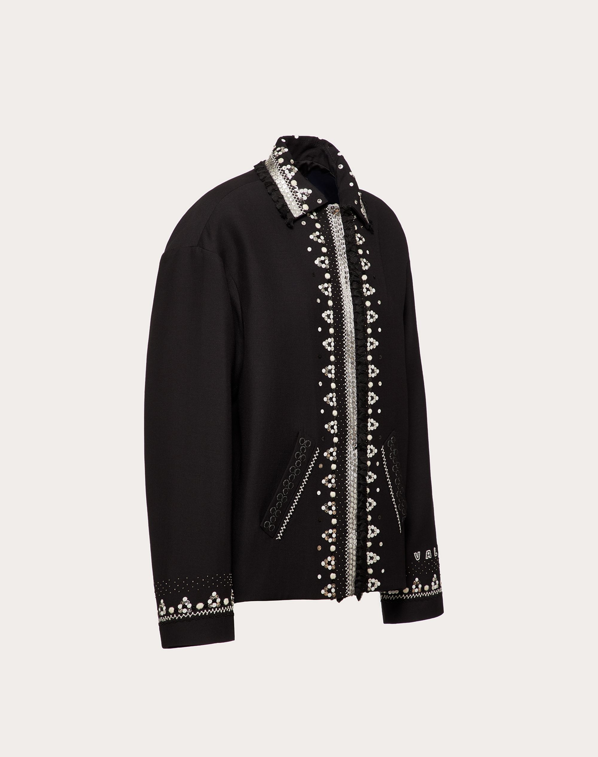 EMBROIDERED CREPE COUTURE JACKET - 2