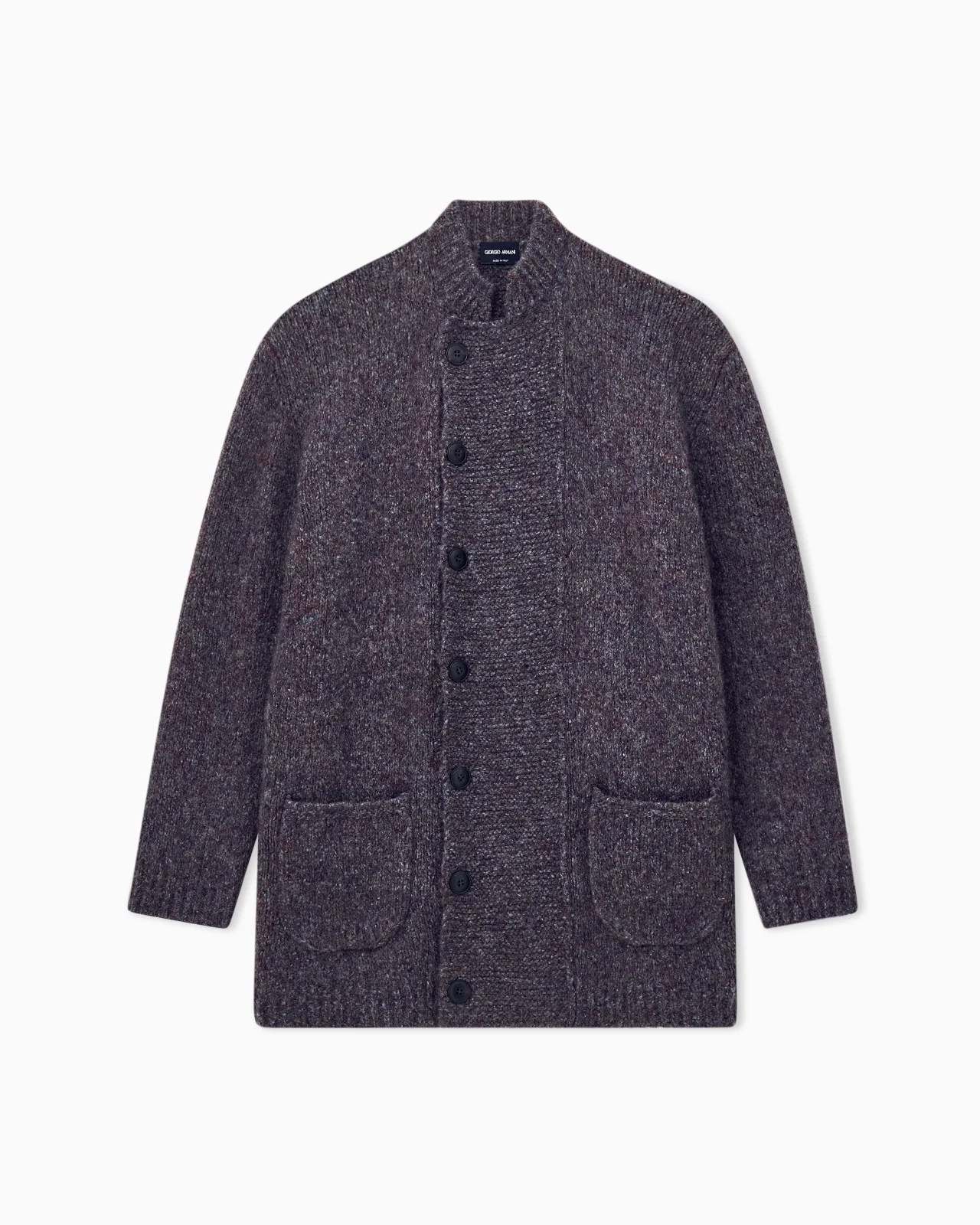 BLAZER OVERSIZED PLAIN KNIT IN CASHMERE AND SILK - 1