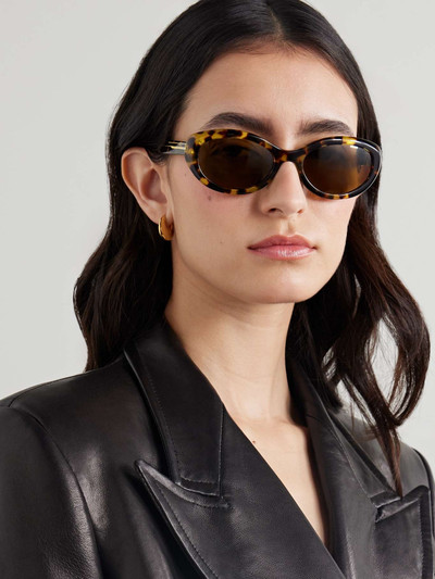 Oliver Peoples + Khaite 1969 oval-frame acetate sunglasses outlook