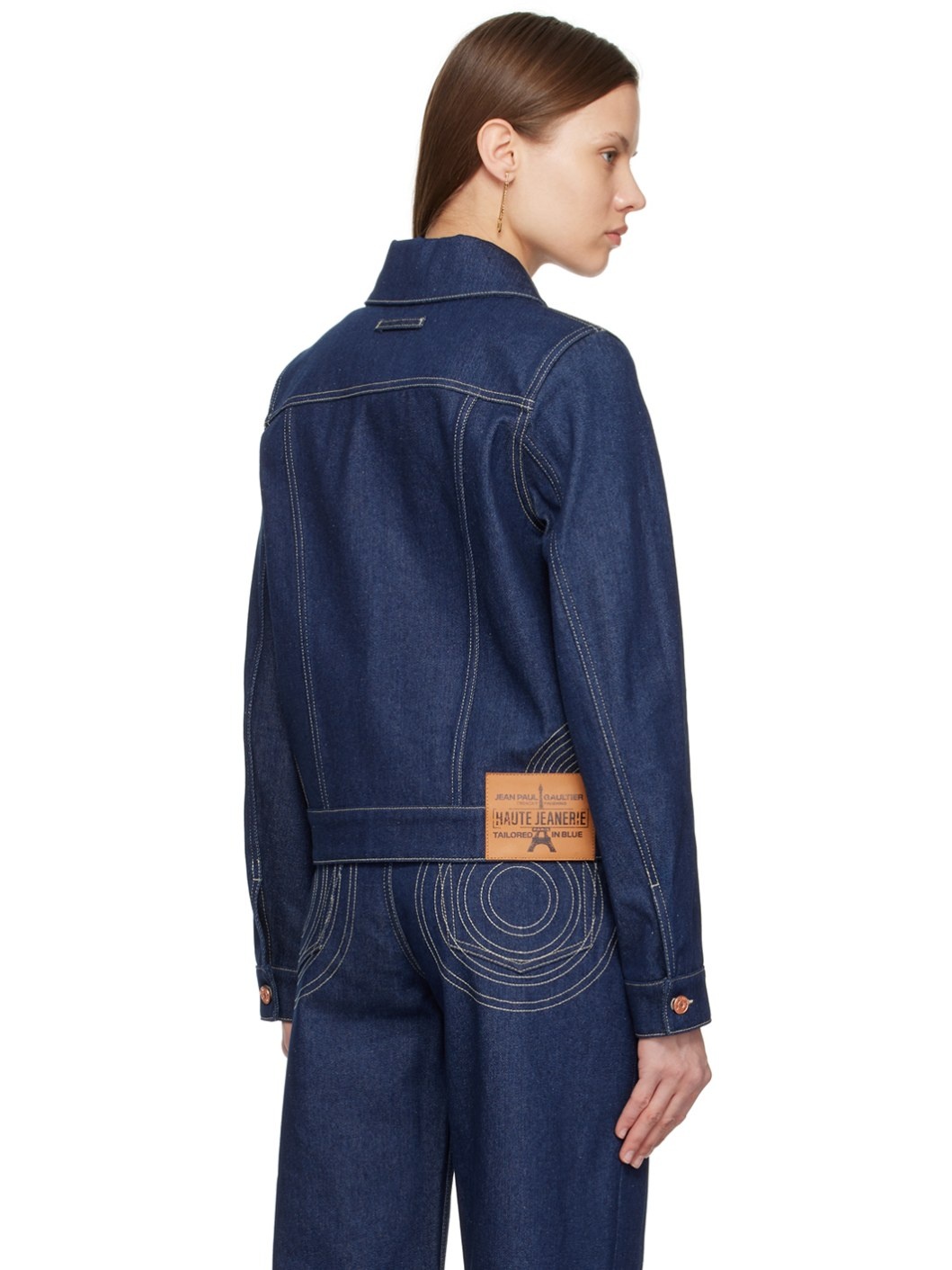 Indigo Paneled Denim Jacket - 3