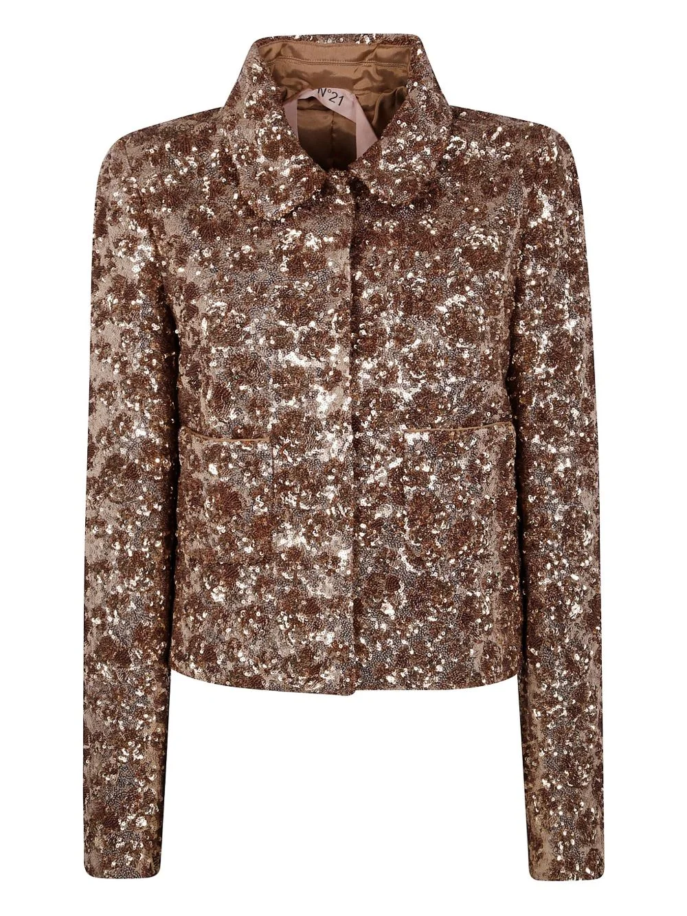 sequin-embellished jacket - 1