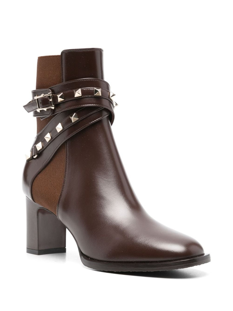 Valentino 70mm Rockstud-embellished ankle boots outlook