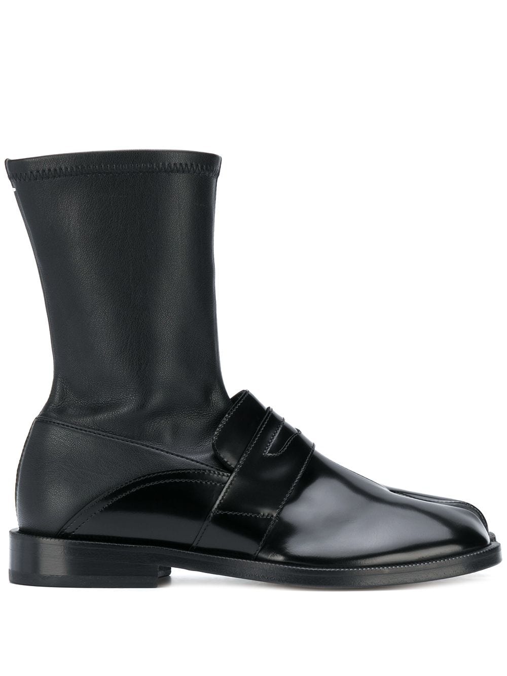 Tabi leather loafer boots - 1