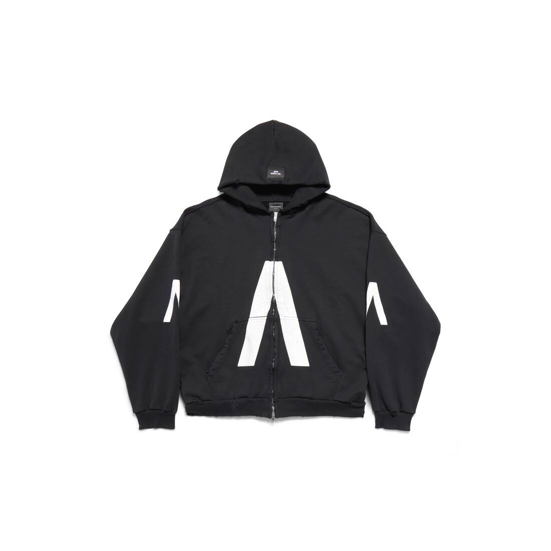 Balenciaga Music | Archive Series Connected Zip-up Hoodie Medium Fit in  Black/white