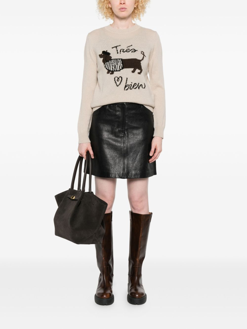 leather pocket mini skirt - 2