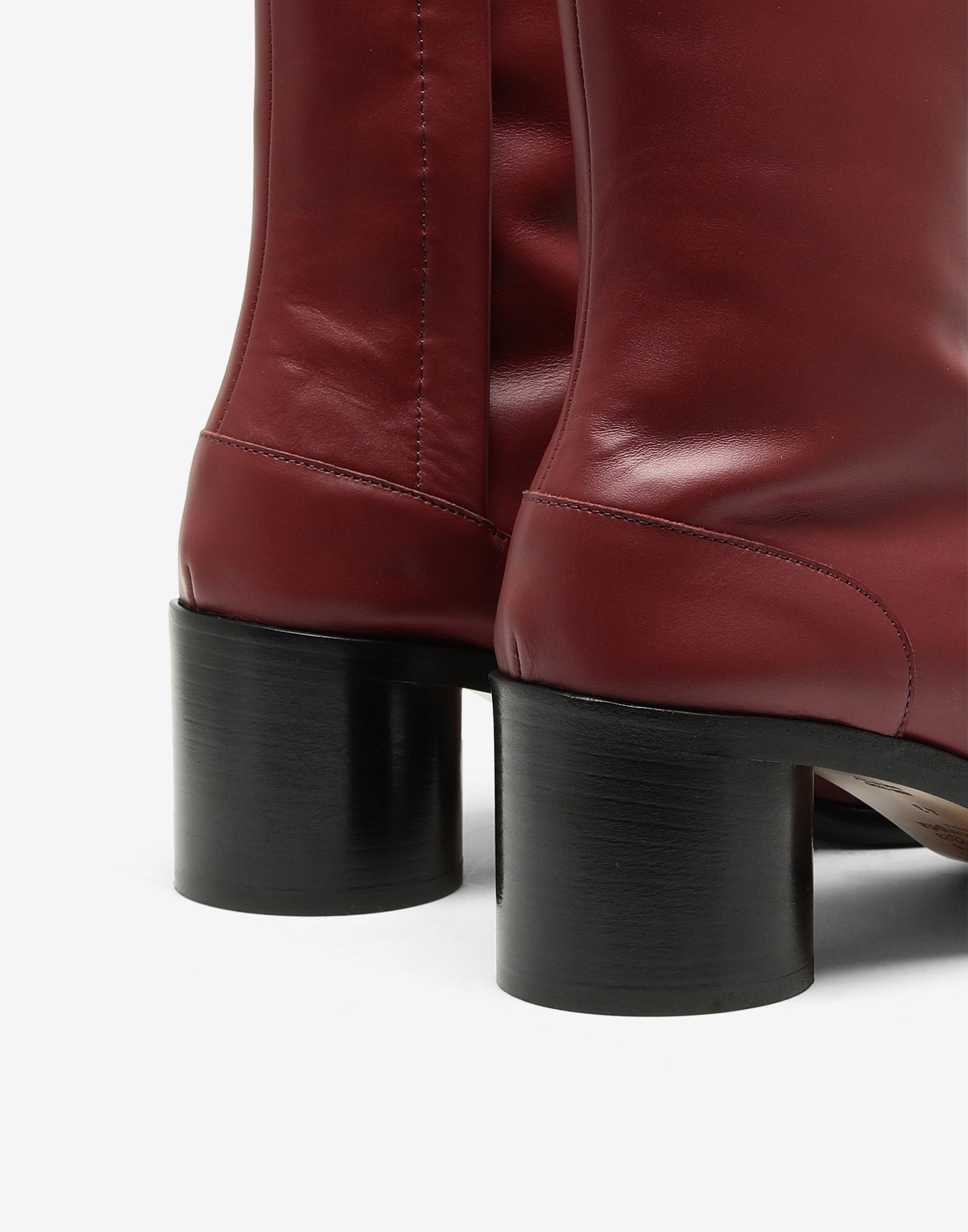 Tabi leather ankle boots - 4