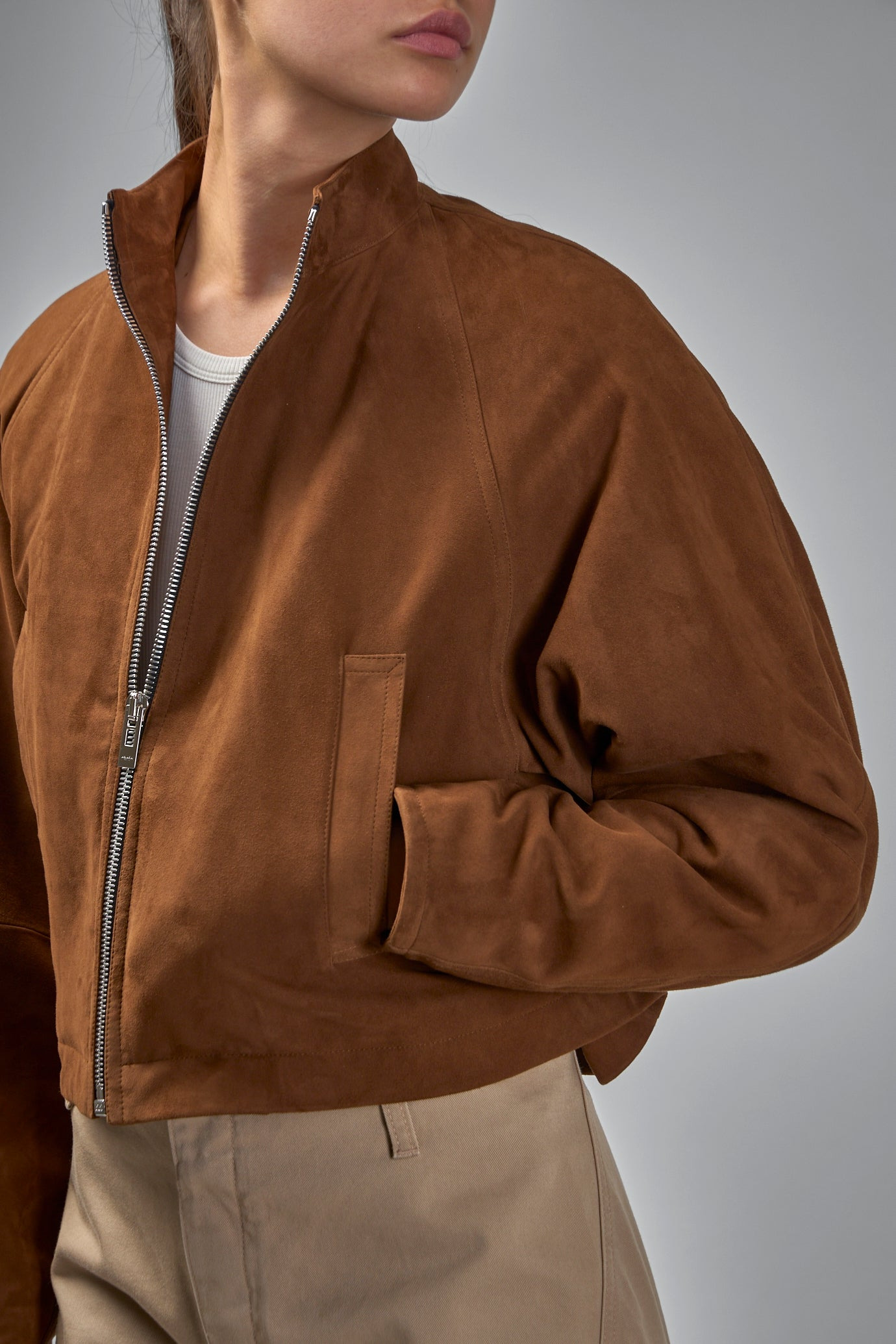 Round Suede Jacket - 5