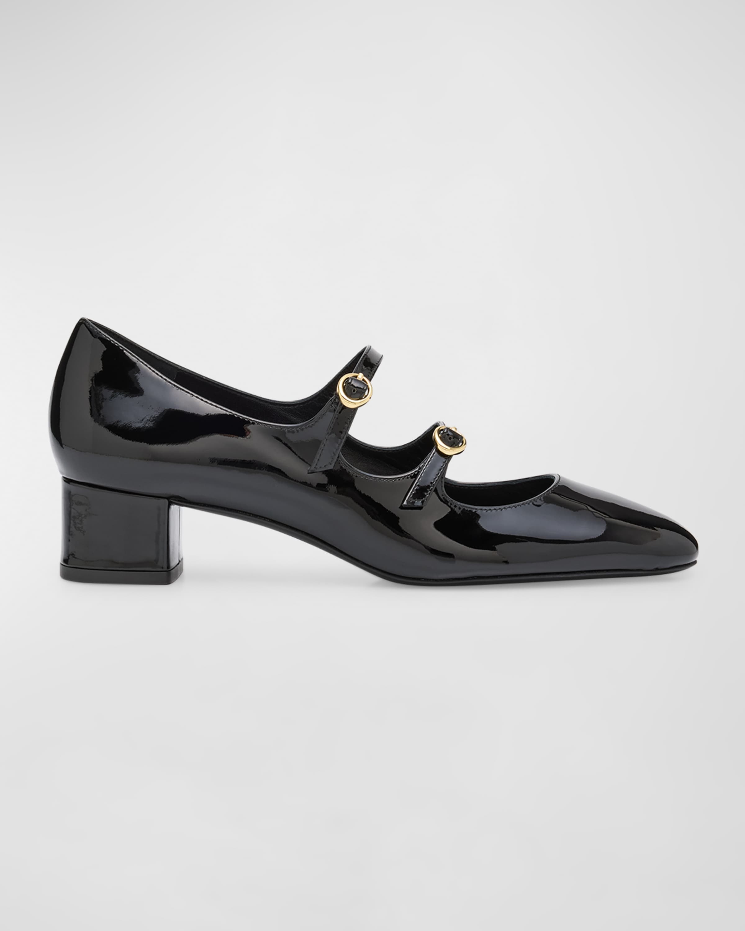 Benni Patent Leather Mary Jane Ballerina Pumps - 1