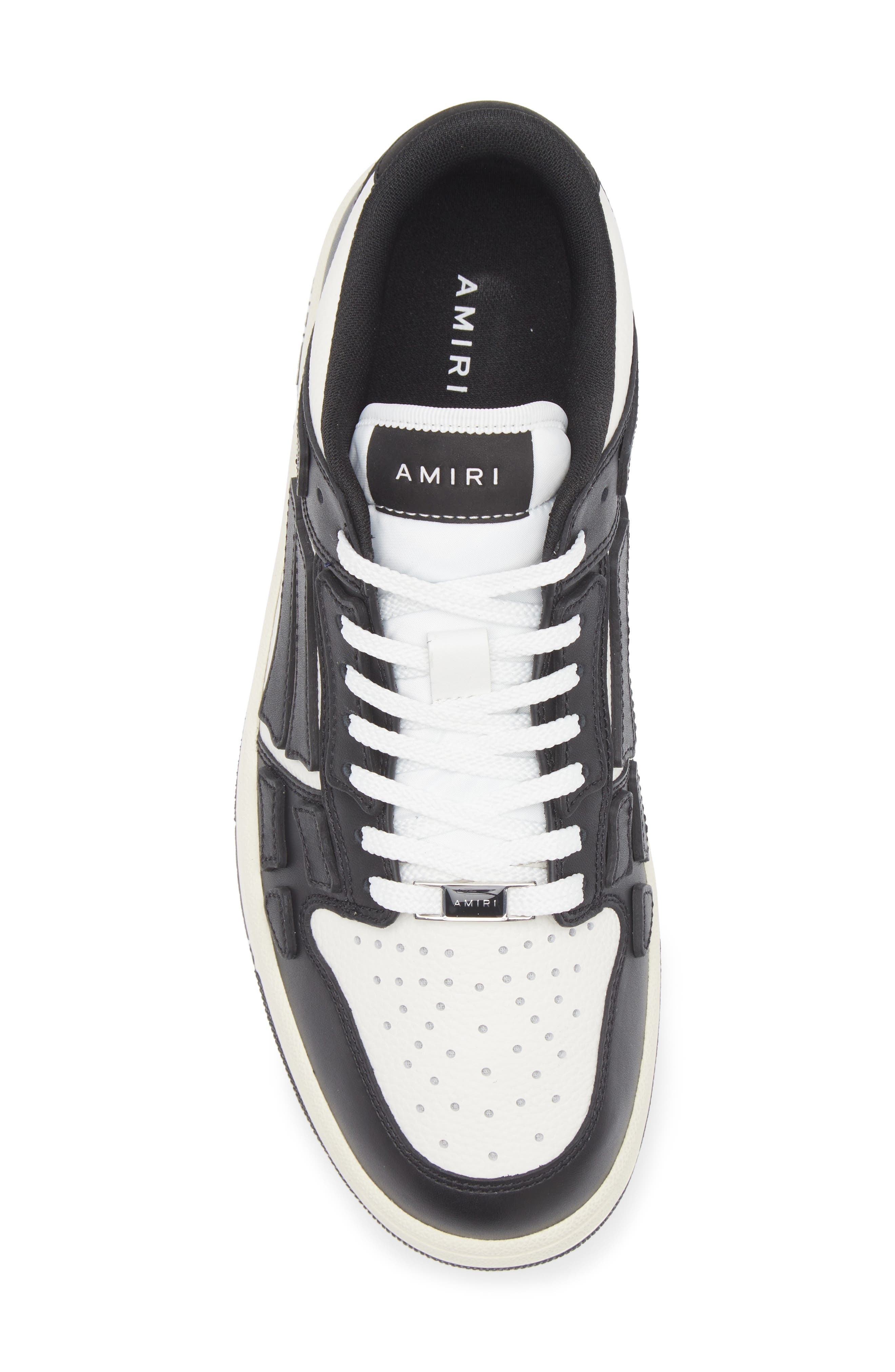AMIRI Skel Low Top Sneaker in Black White at Nordstrom - 5
