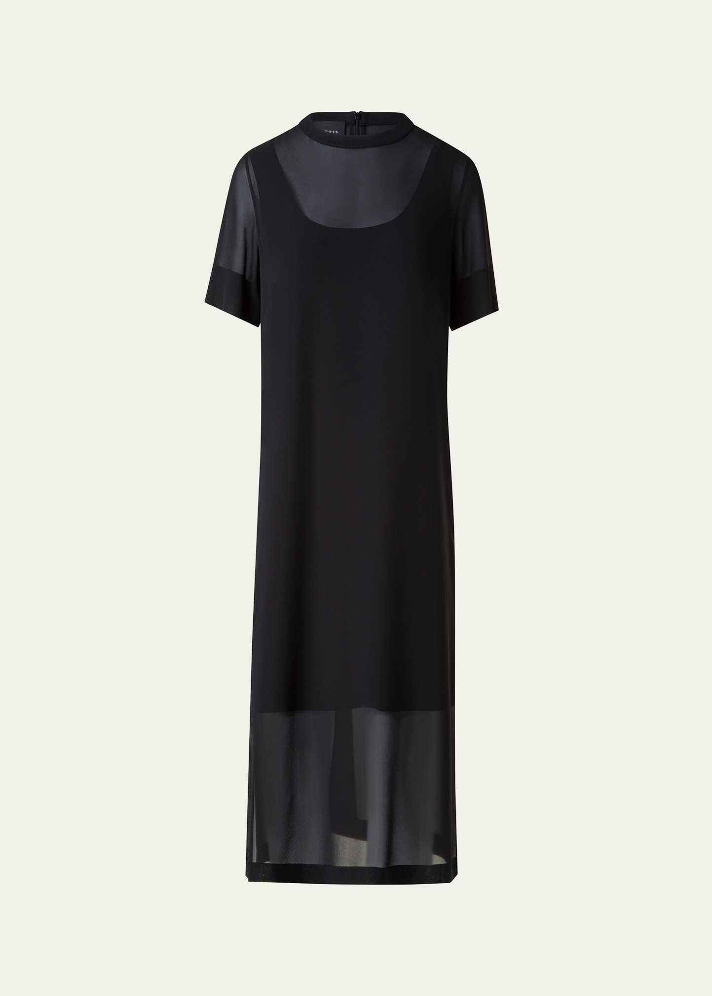 Silk Georgette Tunic Dress - 1