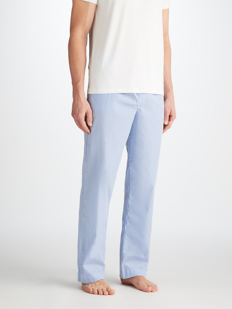Derek Rose Men's Lounge Pants James Cotton Blue outlook