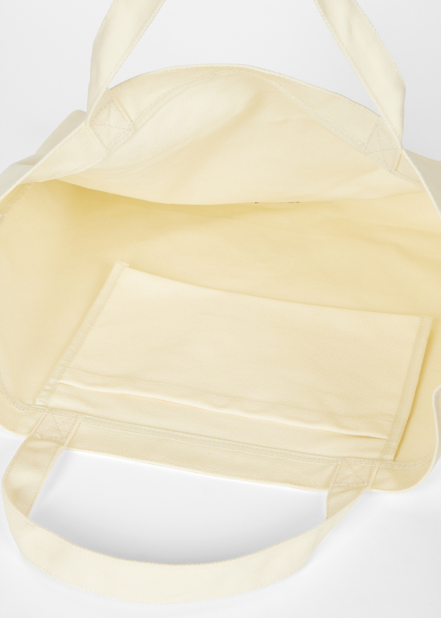 Ecru Cotton-Canvas Quote Tote Bag - 6