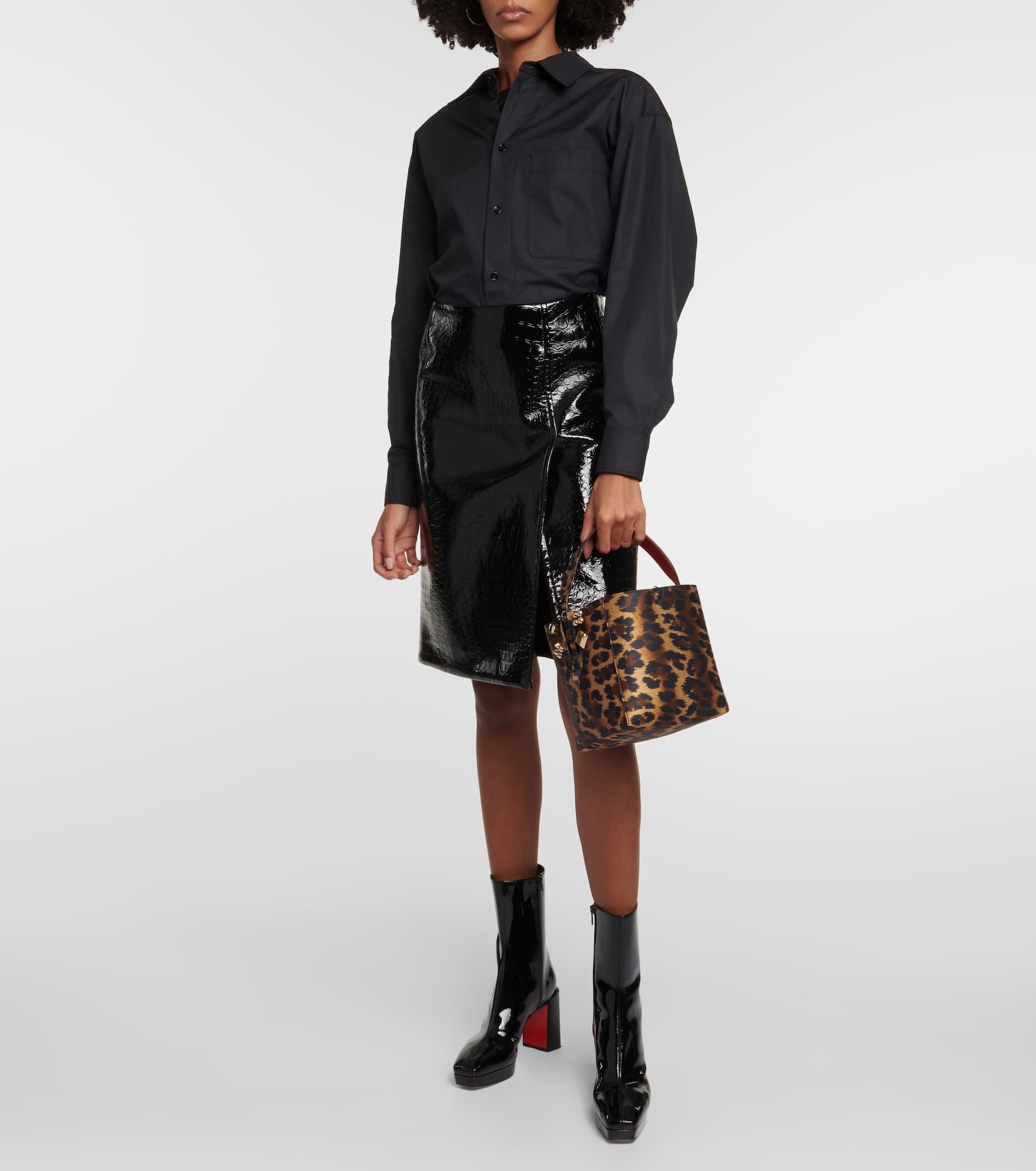Cabachic Mini satin bucket bag - 5