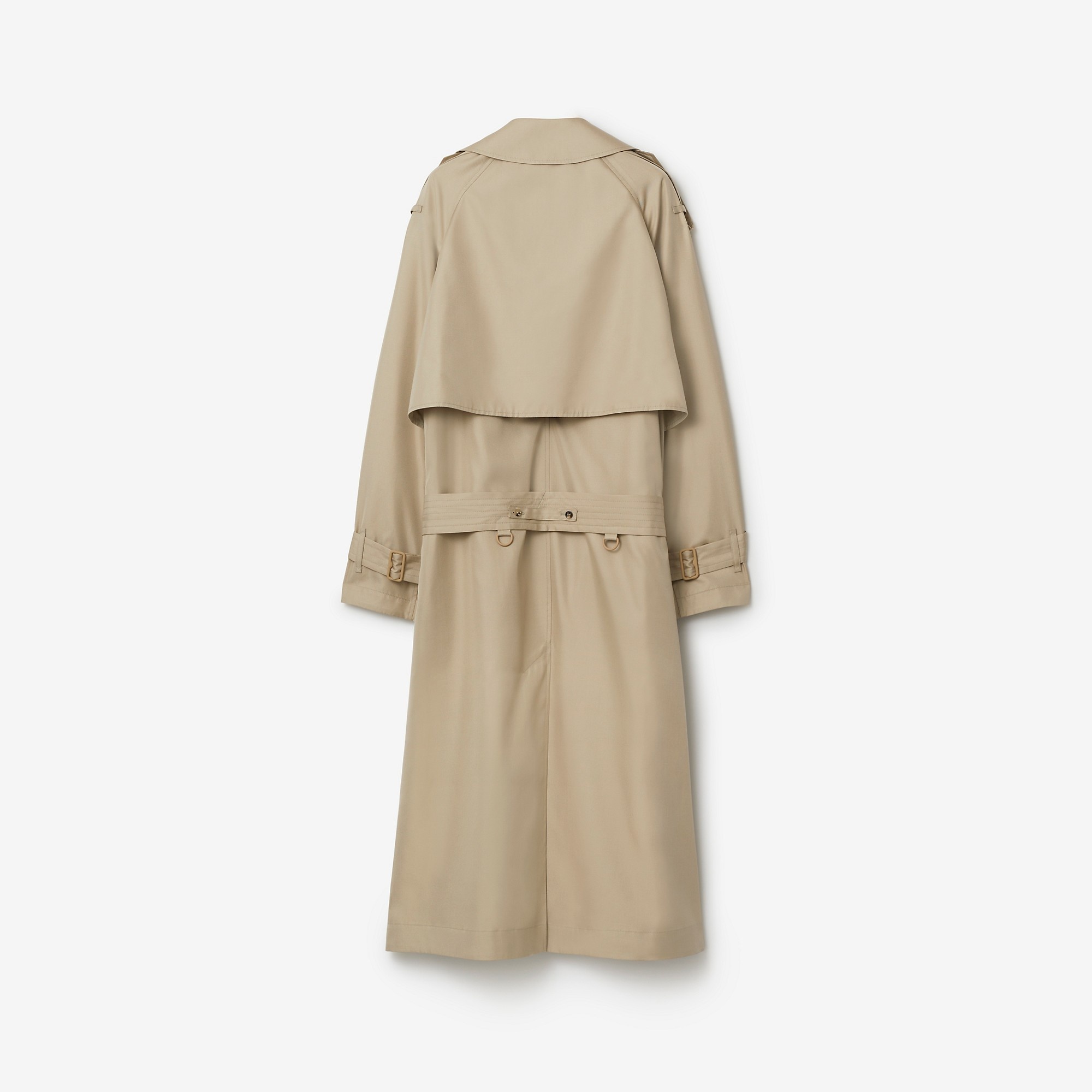 Long Silk Trench Coat - 6