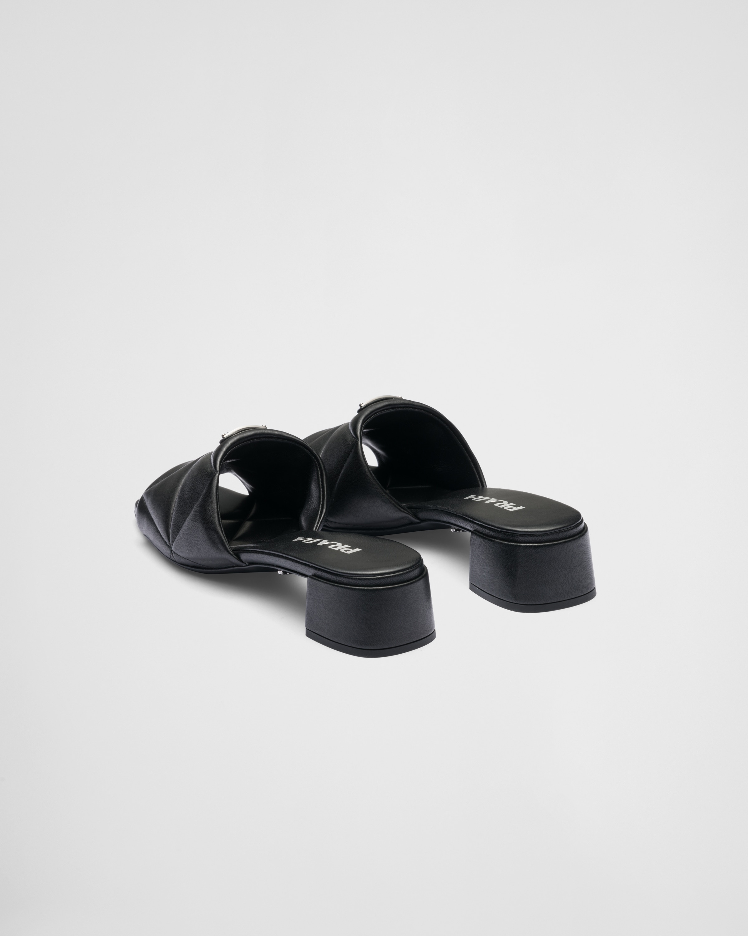 Quilted nappa leather slides - 5