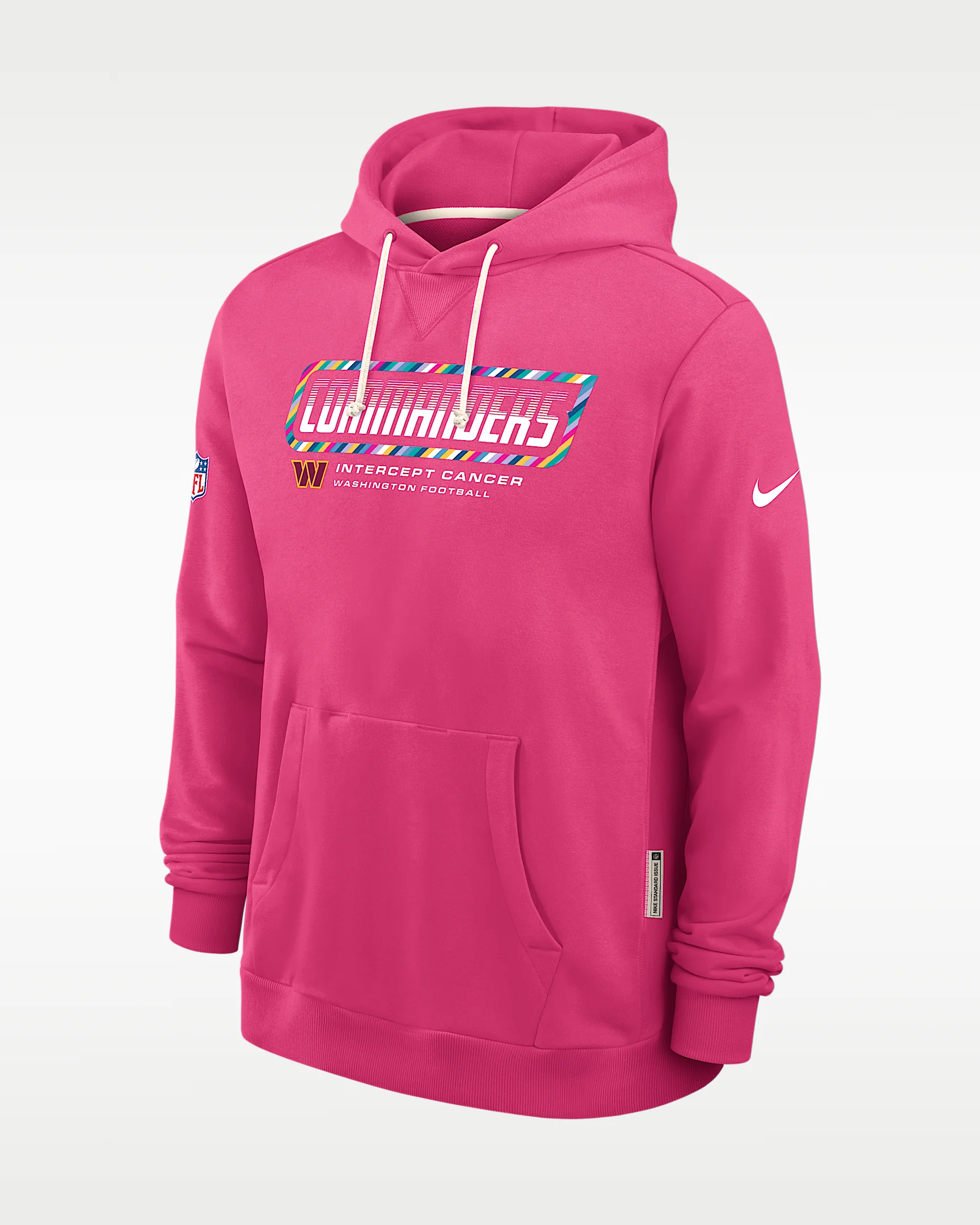 Washington Commanders Crucial Catch Sideline Standard Issue Men's Nike Dri-FIT NFL Pullover Hoodie - 1