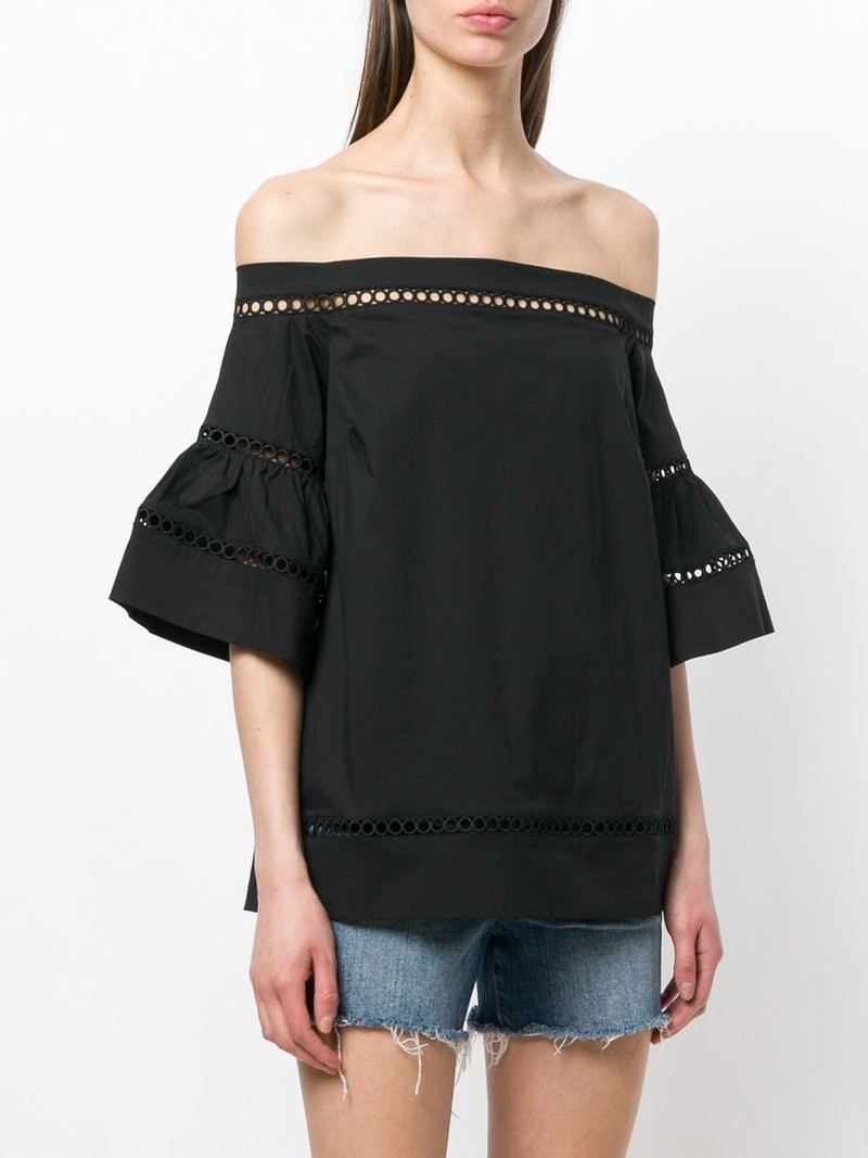 embroidered off shoulder top 3