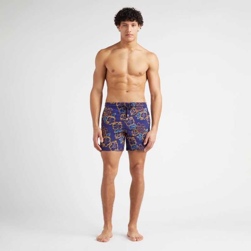 Vilebrequin Men Swim Trunks Embroidered Hibiscus - Limited Edition outlook
