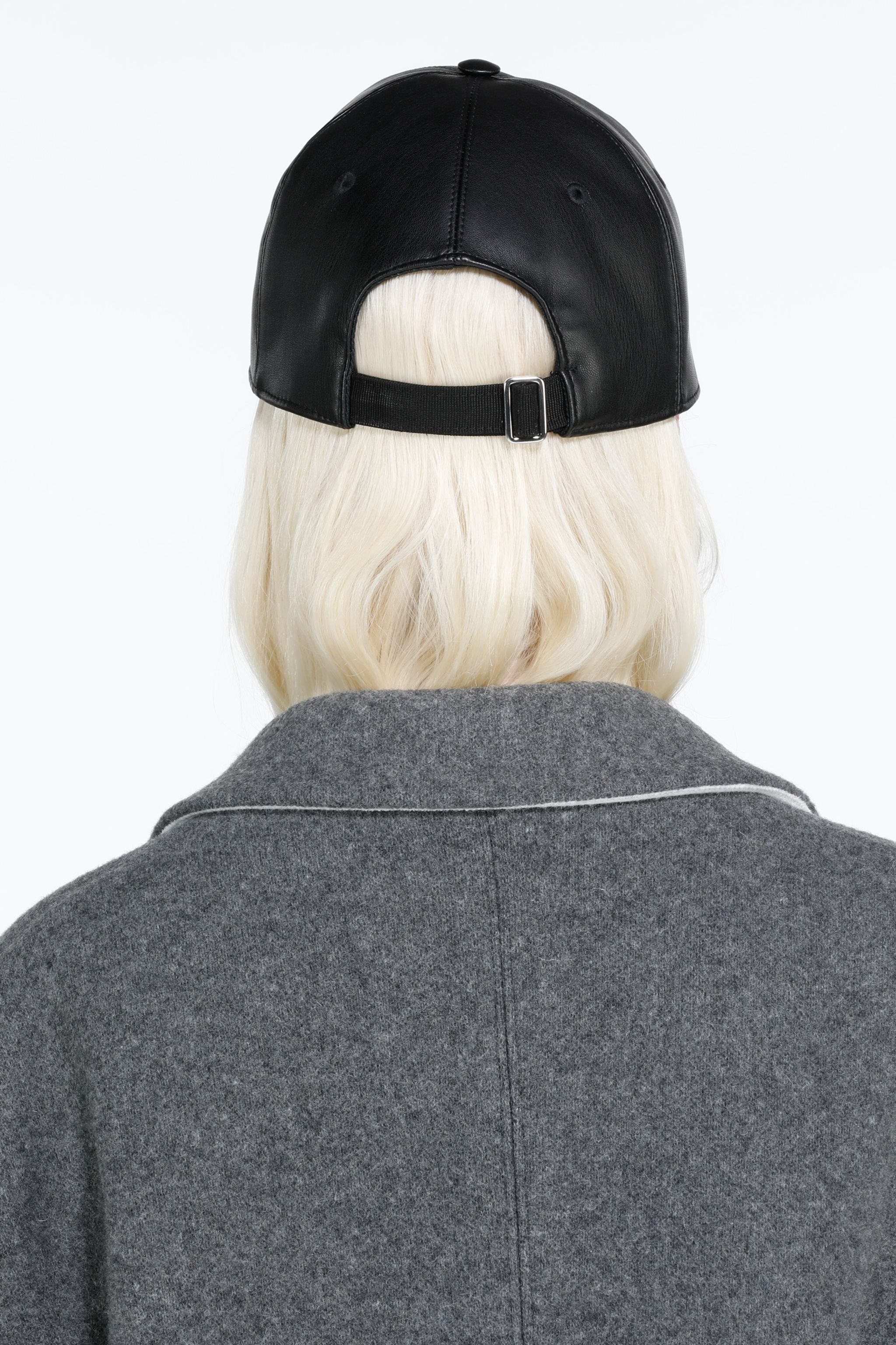 SYNTHETIC-LEATHER CAP - 3